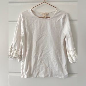 Matilda Jane white 3/4 sleeve shirt - 8